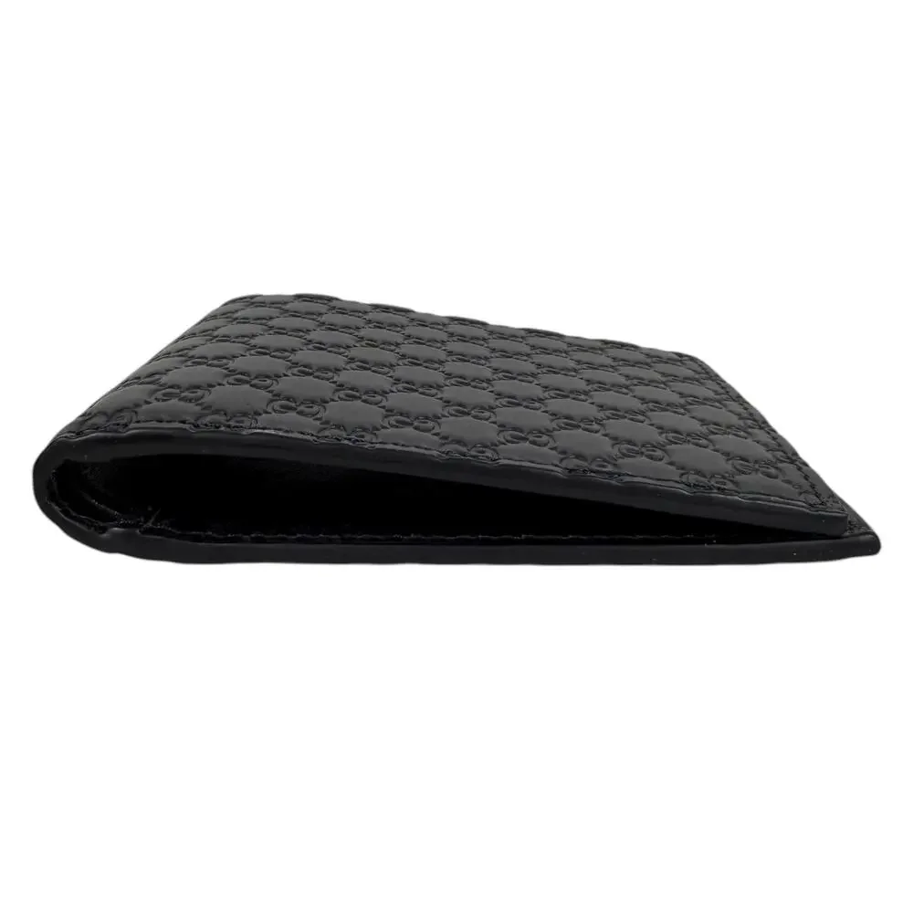 Gucci GG Microguccissima Leather Bi-fold Wallet Black Men 260987